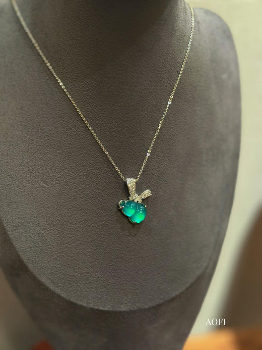 AOFI翠月双髓精品系列 戒指&耳钉&手链&项链 Y 商品图10