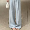 法式「白开水」天丝醋酸阔腿裤 ， 凉快、不闷汗、不粘腿、遮肉、显腿长，四色可选，赠送丝巾一条【3-5天发货】 商品缩略图10