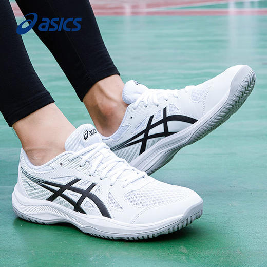 Asics亚瑟士乒乓球鞋跨界6男款女款1071A104-101专业乒乓球运动鞋黑白色 商品图2