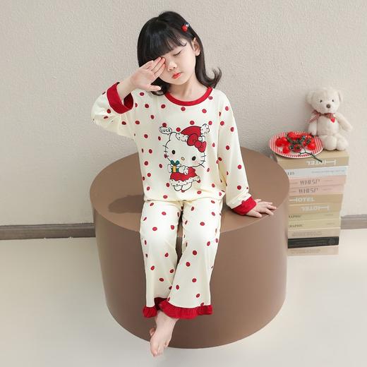 【卡通印花❗洋气可爱】睡衣女童春秋季莫代尔薄款长袖空调服女孩宝宝夏季可爱家居服套装。rm★深秘心选 商品图2