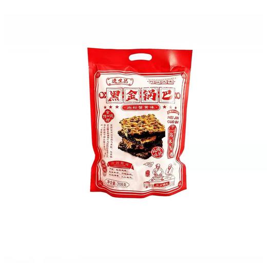 逸生昌黑金锅巴 蟹香蛋黄味/肉松蟹黄味 208g/袋  商品图1