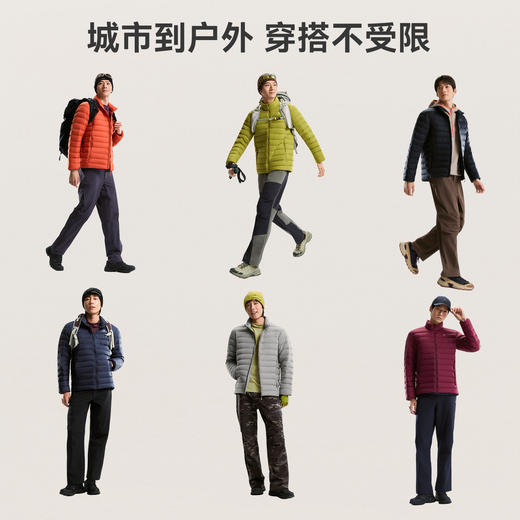 拓路者700蓬户外徒步立领羽绒服男士秋季保暖冲锋衣内胆排骨外套 商品图4