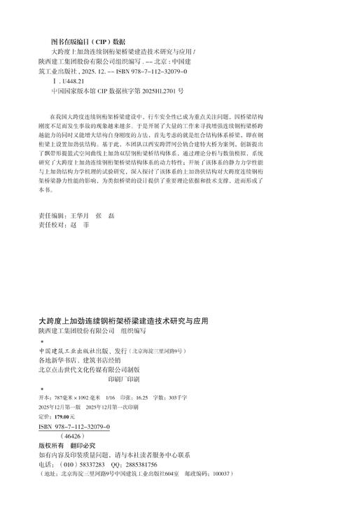 大跨度上加劲连续钢桁架桥梁建造技术研究与应用 商品图1