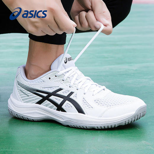 Asics亚瑟士乒乓球鞋跨界6男款女款1071A104-101专业乒乓球运动鞋黑白色 商品图8