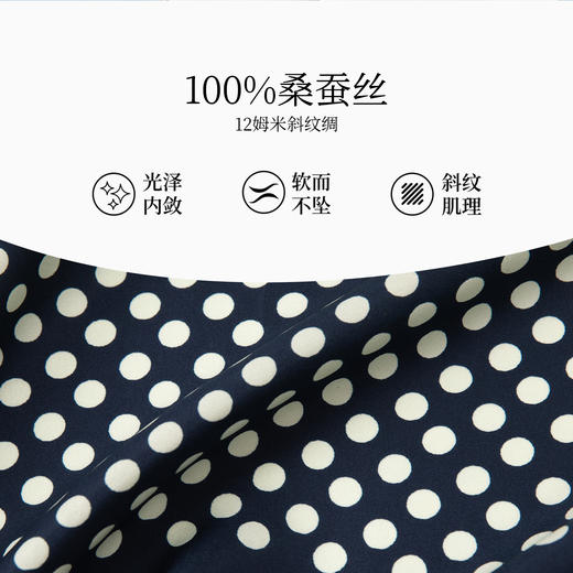 万事利26春夏双面印花100%桑蚕丝真丝丝巾小方巾SHINE系列-点彩派 商品图3