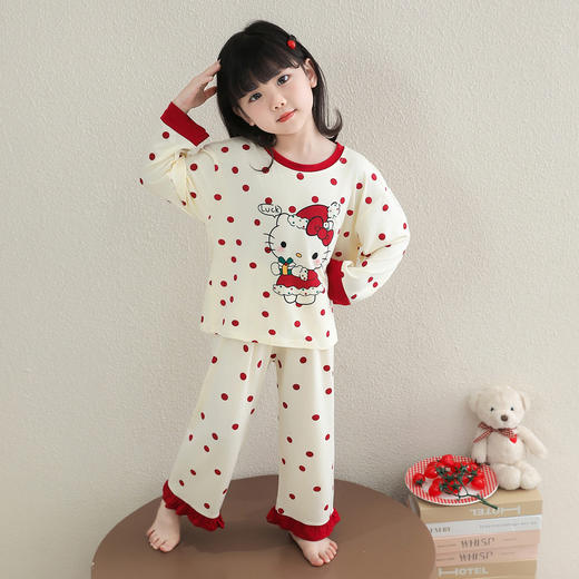 【卡通印花❗洋气可爱】睡衣女童春秋季莫代尔薄款长袖空调服女孩宝宝夏季可爱家居服套装。rm★深秘心选 商品图1