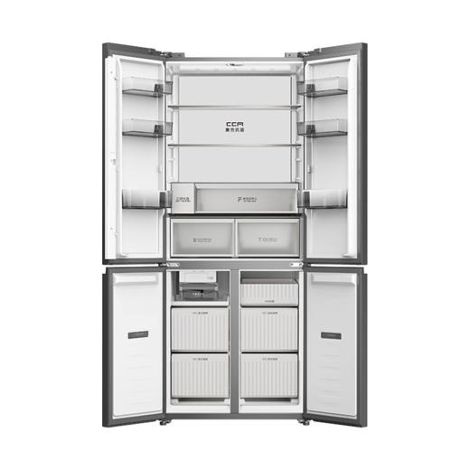 容声 冰箱 BCD-508N50CZBBK 雪霁影 质净系列 508升 十字四门冰箱 玻璃面板 电脑控温 一级能效 LED数码显示 风冷 变频 双循环 独嵌两用 商品图2