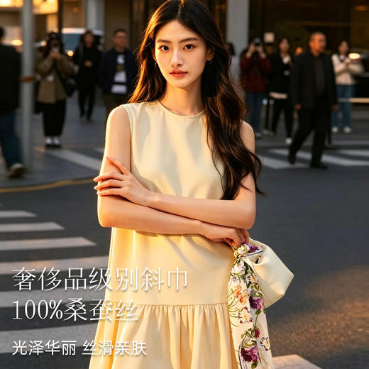 陌上花-SHINE双面印花小方巾 商品图2