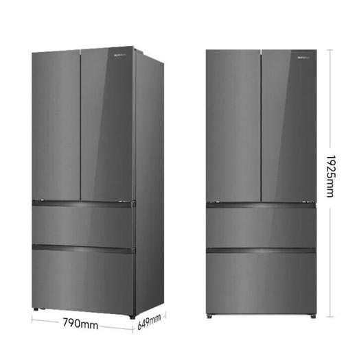 容声 冰箱 SR-550Z30FNGBR 竹锦瑜 550升 法式四门冰箱 平嵌冰箱 一级能效 双变频 风冷无霜 两侧散热 双循环系统 WiFi智控 商品图0