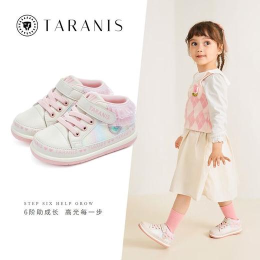 泰兰尼斯婴童段秋季女童防踢宝宝鞋婴儿鞋防滑软底学步鞋T01B3C3054★ 商品图1