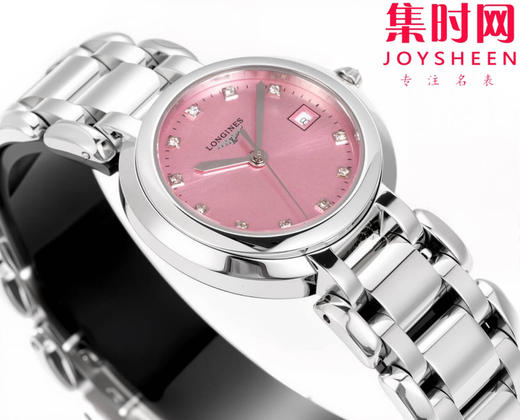 KB浪琴新款心月系列 银色之星 樱花粉 匠心之作【落落大方 腕间淑女】女士腕表 新尺寸 表径30mm 优雅而至。典雅别致的外观，瑞士朗达石英机芯 商品图4
