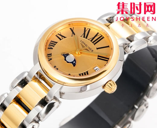 KB浪琴心月月相系列 新配色 间金款 女士腕表 表径30.5mm 匠心之作【落落大方 腕间淑女】优雅而至。典雅别致的外观，瑞士朗达月相石英机芯，真月相功能(月相一个月走一圈) 商品图4