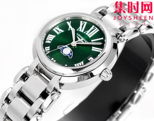 KB浪琴心月月相系列 新配色 绿罗马 女士腕表 表径30.5mm 匠心之作【落落大方 腕间淑女】优雅而至。典雅别致的外观，瑞士朗达月相石英机芯，真月相功能(月相一个月走一圈) 商品图4