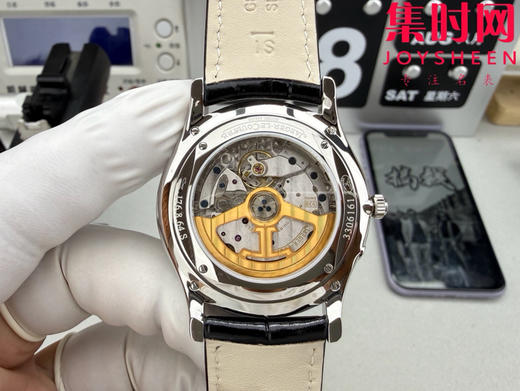 GF积家大师系列1378420"小丑" Master Ultra Thin Réserve de Marche超薄大师动显日历 938一体机 男士腕表 商品图7