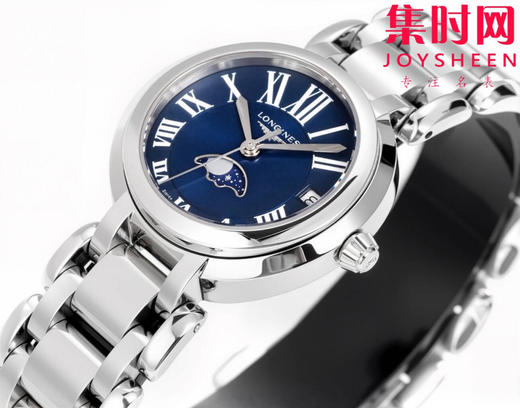 KB浪琴心月月相系列 新配色 蓝罗马 女士腕表 表径30.5mm 匠心之作【落落大方 腕间淑女】优雅而至。典雅别致的外观，瑞士朗达月相石英机芯，真月相功能(月相一个月走一圈) 商品图3