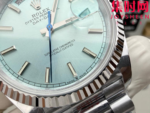 QF配重V5版 重量180克+ 冰蓝DD 劳力士星期日历型系列 冰蓝面 日志40mm 男士腕表 商品图3