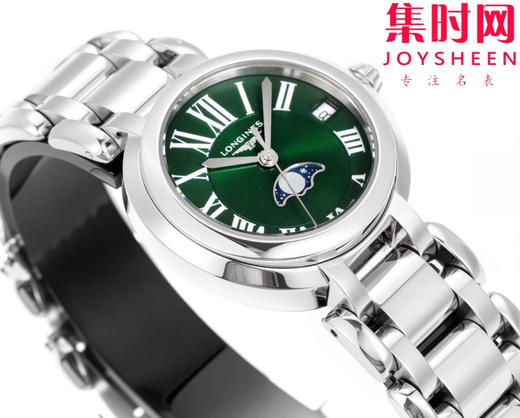 KB浪琴心月月相系列 新配色 绿罗马 女士腕表 表径30.5mm 匠心之作【落落大方 腕间淑女】优雅而至。典雅别致的外观，瑞士朗达月相石英机芯，真月相功能(月相一个月走一圈) 商品图2