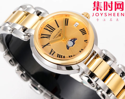 KB浪琴心月月相系列 新配色 间金款 女士腕表 表径30.5mm 匠心之作【落落大方 腕间淑女】优雅而至。典雅别致的外观，瑞士朗达月相石英机芯，真月相功能(月相一个月走一圈) 商品图2