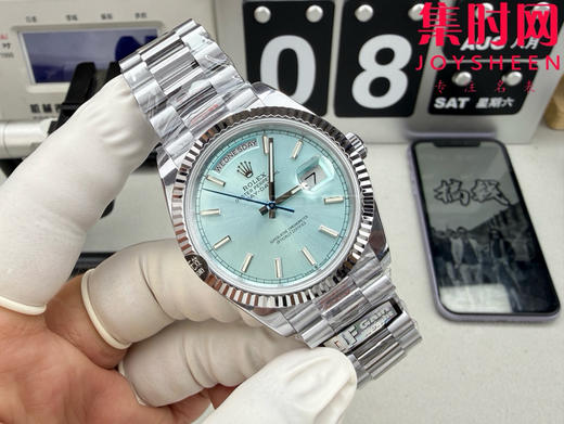 QF配重V5版 重量180克+ 冰蓝DD 劳力士星期日历型系列 冰蓝面 日志40mm 男士腕表 商品图1