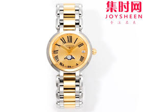 KB浪琴心月月相系列 新配色 间金款 女士腕表 表径30.5mm 匠心之作【落落大方 腕间淑女】优雅而至。典雅别致的外观，瑞士朗达月相石英机芯，真月相功能(月相一个月走一圈)