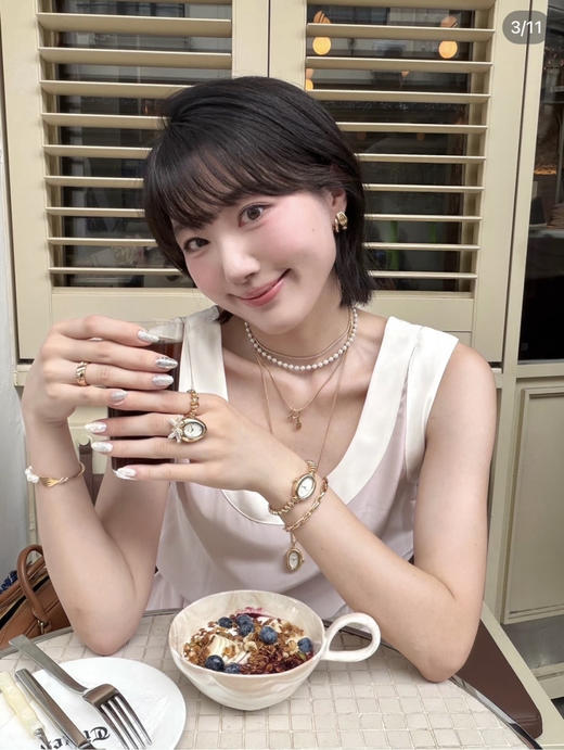 HEF*NG珠宝三层项链轻奢封神小金链080801 商品图10