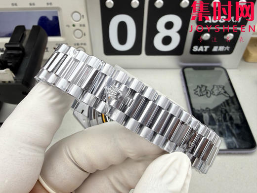QF配重V5版 重量180克+ 冰蓝DD 劳力士星期日历型系列 冰蓝面 日志40mm 男士腕表 商品图7