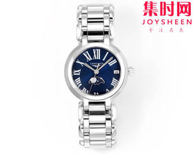 KB浪琴心月月相系列 新配色 蓝罗马 女士腕表 表径30.5mm 匠心之作【落落大方 腕间淑女】优雅而至。典雅别致的外观，瑞士朗达月相石英机芯，真月相功能(月相一个月走一圈)