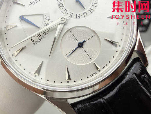 GF积家大师系列1378420"小丑" Master Ultra Thin Réserve de Marche超薄大师动显日历 938一体机 男士腕表 商品图3