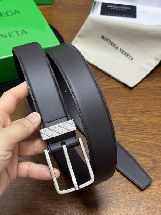 春夏特惠💰320 BV男士腰带 BOTTEGA VENETA 带身宽3.5cm 编织圆环腰带 商品图4