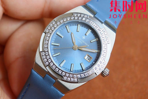 新品—随心所至 启幕无畏之行 VC江诗丹顿新款Overseas CC纵横四海女款系列1225v/1205v 冰蓝面 女士石英腕表 表径33mm 商品图2