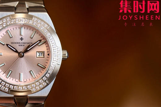 新品—随心所至 启幕无畏之行 VC江诗丹顿新款Overseas CC纵横四海女款系列1225v/1205v 樱花粉 女士石英腕表 表径33mm 商品图4