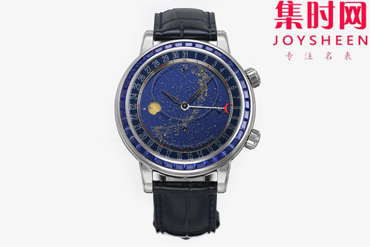 PPF百达翡丽星空 超级复杂功能时计6104系列【彩钻圈】男士腕表 表径44mm 把「天文复杂功能」凝缩成一整片会转动的星空宇宙 商品图0