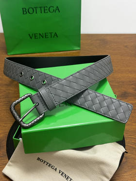 春夏特惠💰270 BV男士腰带 BOTTEGA VENETA 带身宽3.5cm 小牛皮皮革手工编织，手工编织新款牛皮经典之作