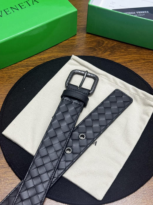 春夏特惠💰270 BV男士腰带 BOTTEGA VENETA 带身宽3.5cm 小牛皮皮革手工编织，手工编织新款牛皮经典之作 商品图1
