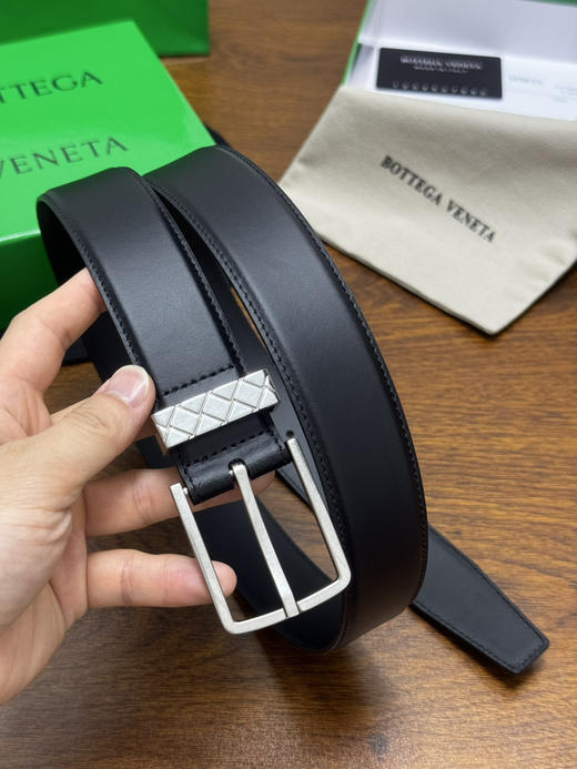 春夏特惠💰320 BV男士腰带 BOTTEGA VENETA 带身宽3.5cm 编织圆环腰带 商品图4