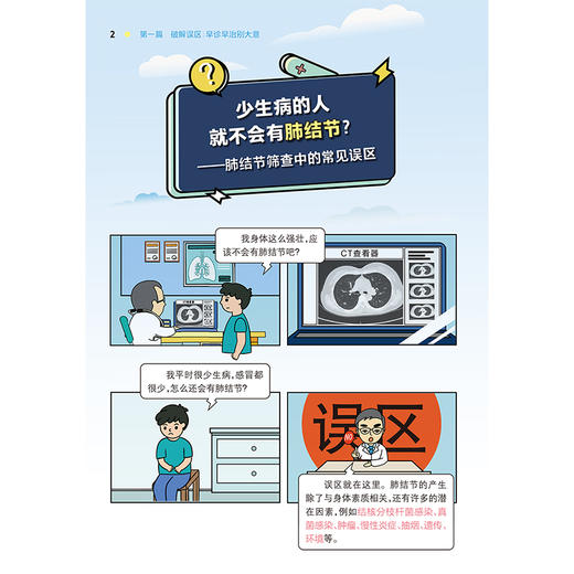 漫话肺结节防与治 何建行 梁恒瑞 本书共分为四章 采用生动的漫画形式 深入浅出地探讨肺结节和肺癌的相关知识 人民卫生出版社 商品图4