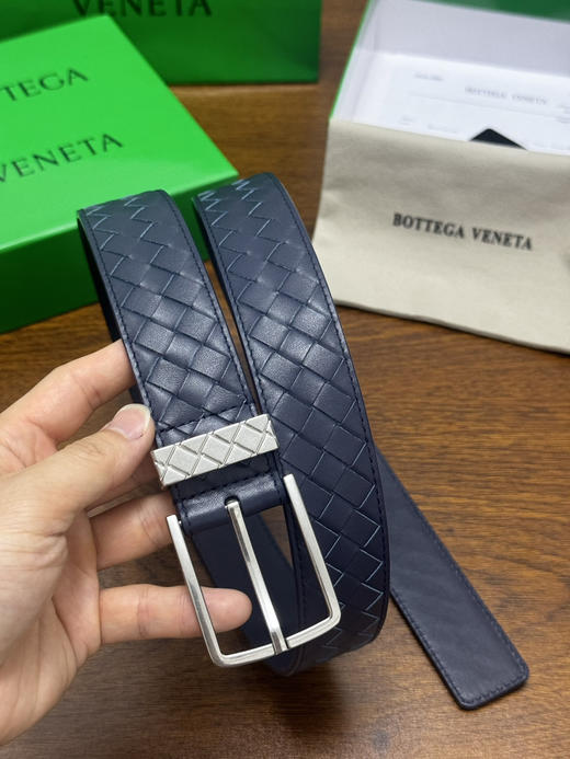 春夏特惠💰400 BV男士腰带 BOTTEGA VENETA   带身宽3.5cm 编织牛皮革腰带 商品图4