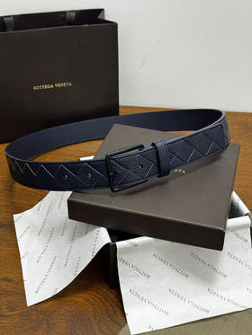春夏特惠💰380 BV男士腰带 BOTTEGA VENETA   带身宽3.5cm Intrecciato编织腰带 荔枝纹