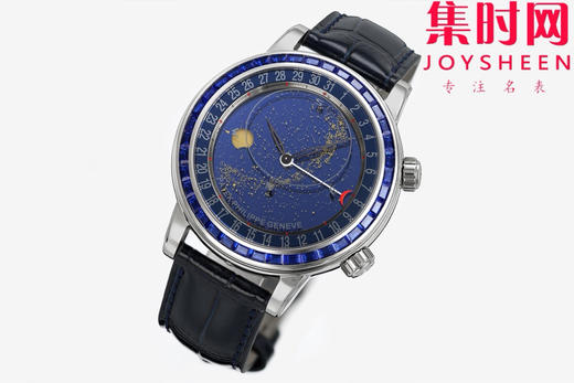PPF百达翡丽星空 超级复杂功能时计6104系列【彩钻圈】男士腕表 表径44mm 把「天文复杂功能」凝缩成一整片会转动的星空宇宙 商品图3