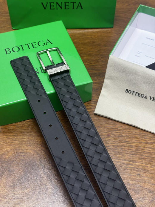 春夏特惠💰400 BV男士腰带 BOTTEGA VENETA 带身宽3.5cm 编织牛皮腰带 商品图5