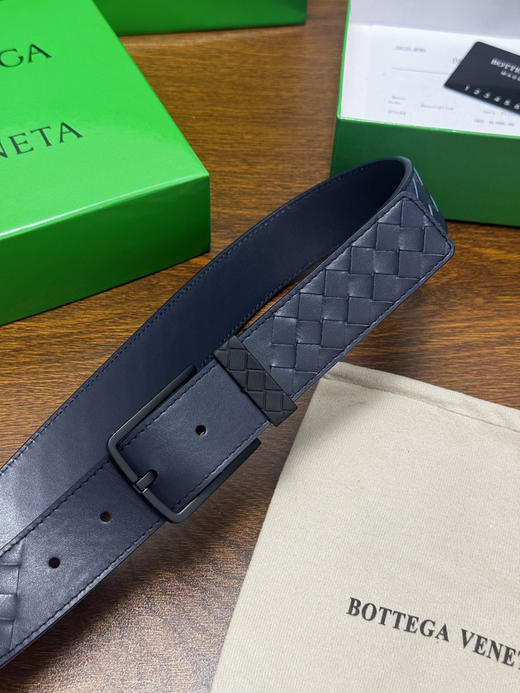 春夏特惠💰400 BV男士腰带 BOTTEGA VENETA 带身宽3.5cm 编织牛皮腰带 商品图2