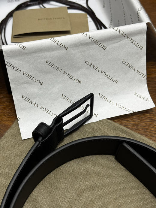 春夏特惠💰380 BV男士腰带 BOTTEGA VENETA   带身宽3.5cm Intrecciato编织腰带 荔枝纹 商品图3