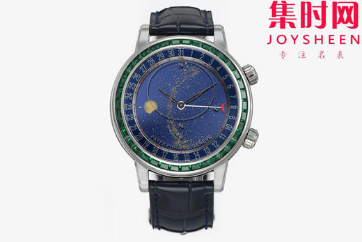 PPF百达翡丽星空 超级复杂功能时计6104系列【彩钻圈】男士腕表 表径44mm 把「天文复杂功能」凝缩成一整片会转动的星空宇宙 商品图0