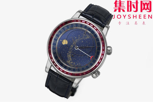 PPF百达翡丽星空 超级复杂功能时计6104系列【彩钻圈】男士腕表 表径44mm 把「天文复杂功能」凝缩成一整片会转动的星空宇宙 商品图3