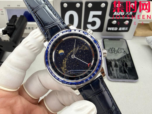 PPF百达翡丽星空 超级复杂功能时计6104系列【彩钻圈】男士腕表 表径44mm 把「天文复杂功能」凝缩成一整片会转动的星空宇宙 商品图1