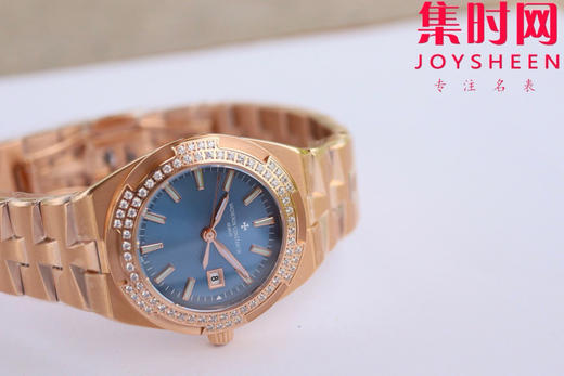 新品—随心所至 启幕无畏之行 VC江诗丹顿新款Overseas CC纵横四海女款系列1225v/1205v 冰蓝面 女士石英腕表 表径33mm 商品图3