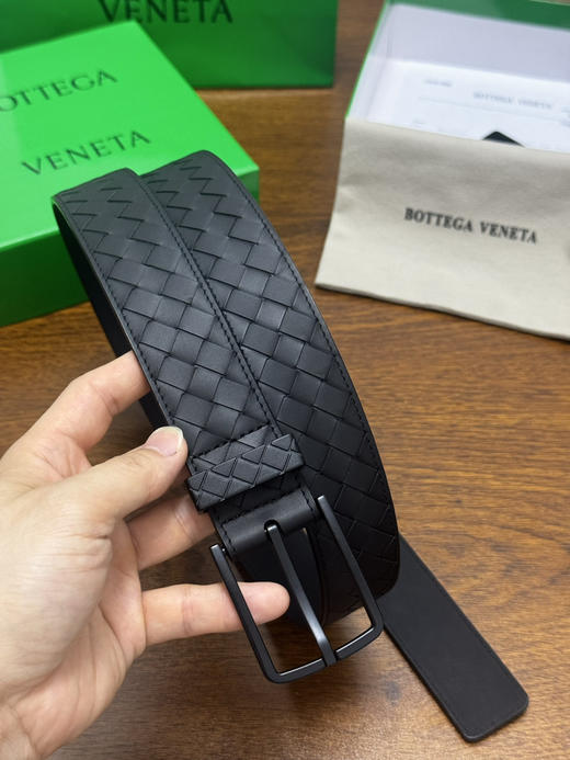 春夏特惠💰400 BV男士腰带 BOTTEGA VENETA 带身宽3.5cm 编织牛皮腰带 商品图4