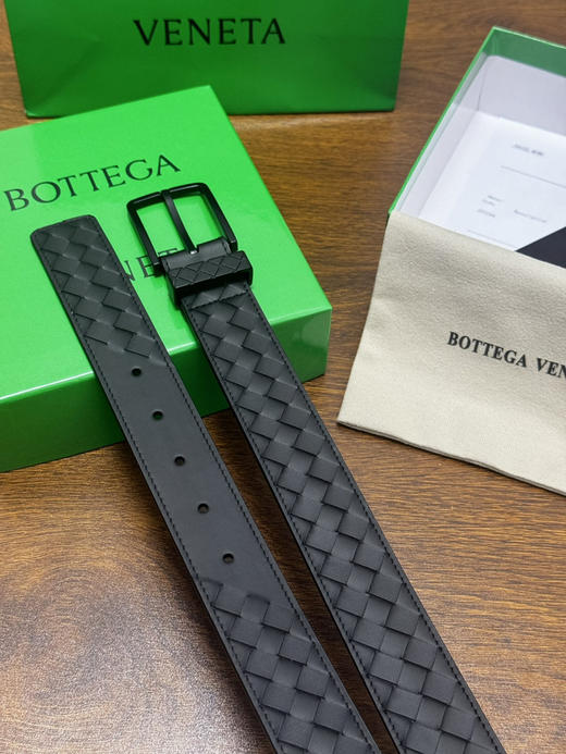 春夏特惠💰400 BV男士腰带 BOTTEGA VENETA 带身宽3.5cm 编织牛皮腰带 商品图5