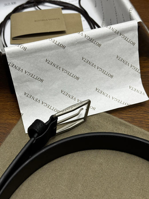 春夏特惠💰380 BV男士腰带 BOTTEGA VENETA   带身宽3.5cm Intrecciato编织腰带 荔枝纹 商品图3