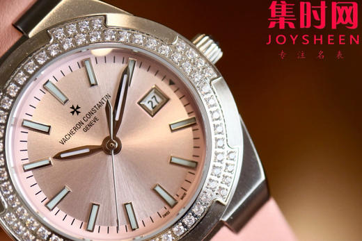 新品—随心所至 启幕无畏之行 VC江诗丹顿新款Overseas CC纵横四海女款系列1225v/1205v 樱花粉 女士石英腕表 表径33mm 商品图3